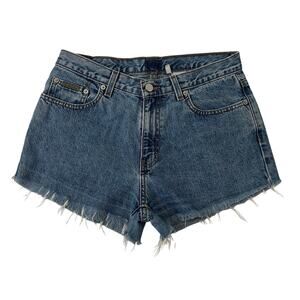 Calvin Klein women's Vintage Denim Shorts with Frayed Hem